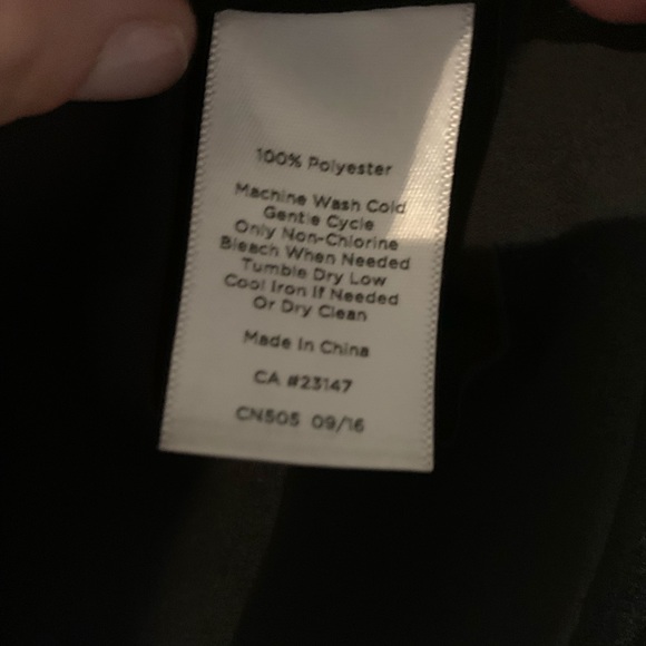 NWOT black sleeveless Talbots tank with ruffles - Picture 4 of 4